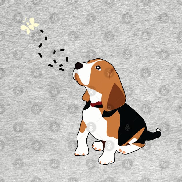 Daydreaming Beagle Puppy by Dearly Mu